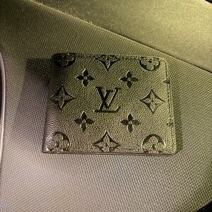 Louis Vuitton Black Monogram Card Holder